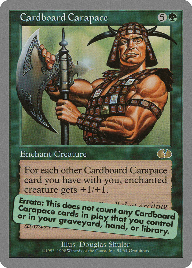 Cardboard Carapace [Unglued] | Galaxy Games LLC