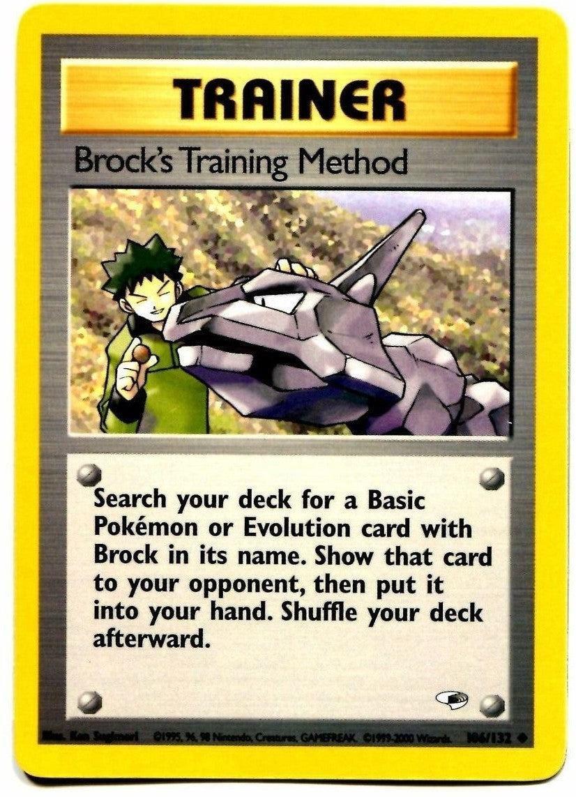 Brock's Training Method (106/132) [Gym Heroes Unlimited] | Galaxy Games LLC