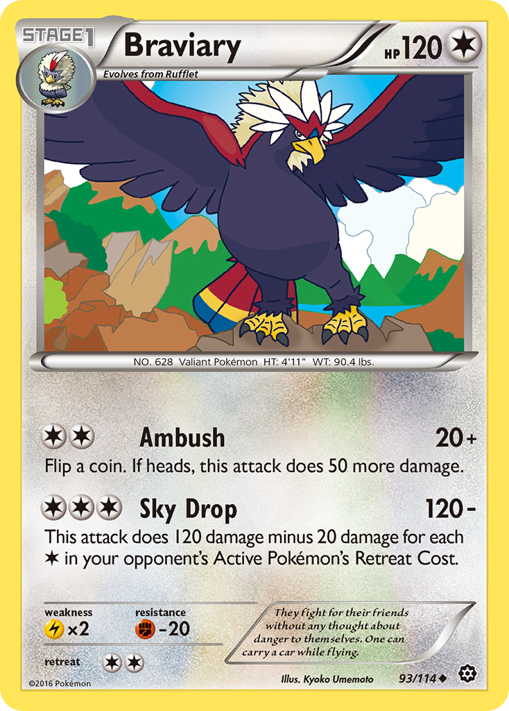 Braviary (93/114) [XY: Steam Siege] | Galaxy Games LLC