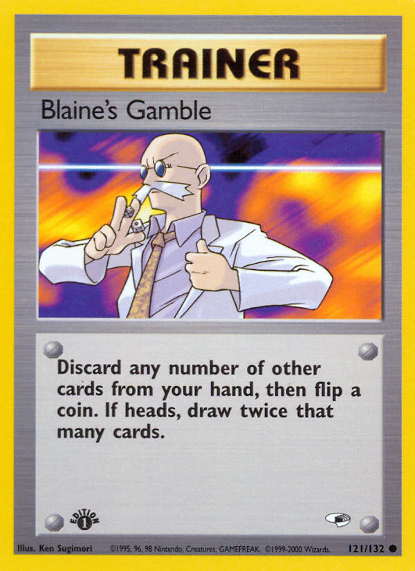 Blaine's Gamble (121/132) [Gym Heroes 1st Edition] | Galaxy Games LLC