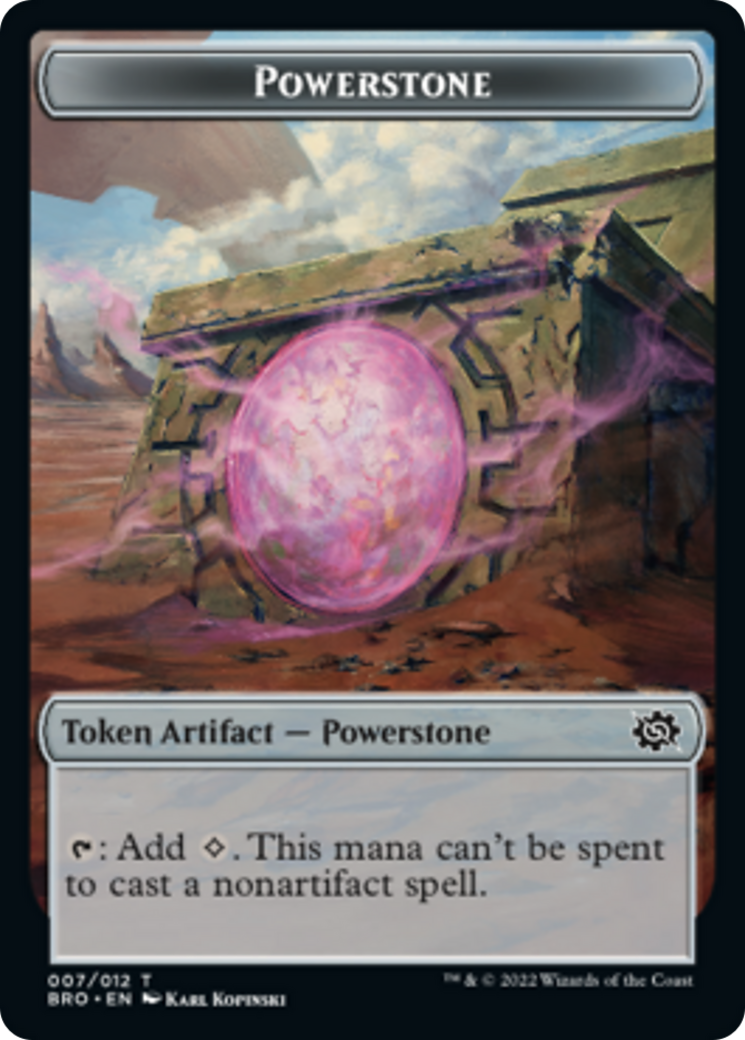 Powerstone Token [The Brothers' War Tokens] | Galaxy Games LLC