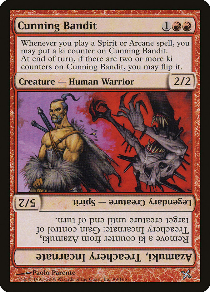 Cunning Bandit // Azamuki, Treachery Incarnate [Betrayers of Kamigawa] | Galaxy Games LLC