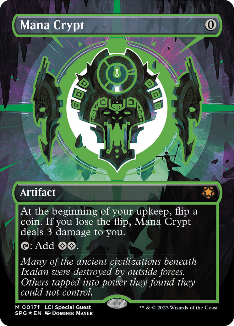 Mana Crypt (0017f) (Borderless) [The Lost Caverns of Ixalan Special Guests] | Galaxy Games LLC