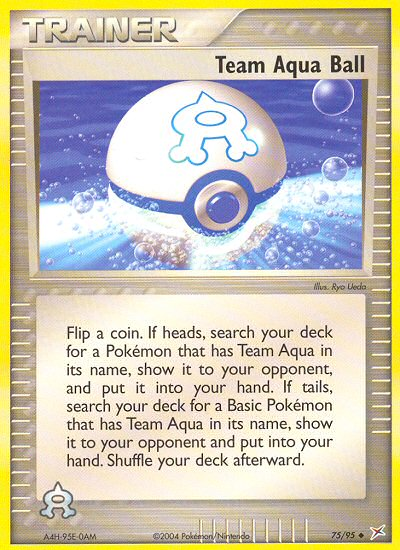 Team Aqua Ball (75/95) [EX: Team Magma vs Team Aqua] | Galaxy Games LLC