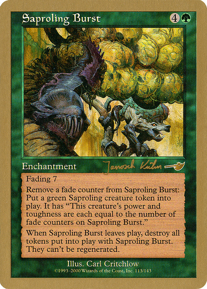 Saproling Burst (Janosch Kuhn) [World Championship Decks 2000] | Galaxy Games LLC