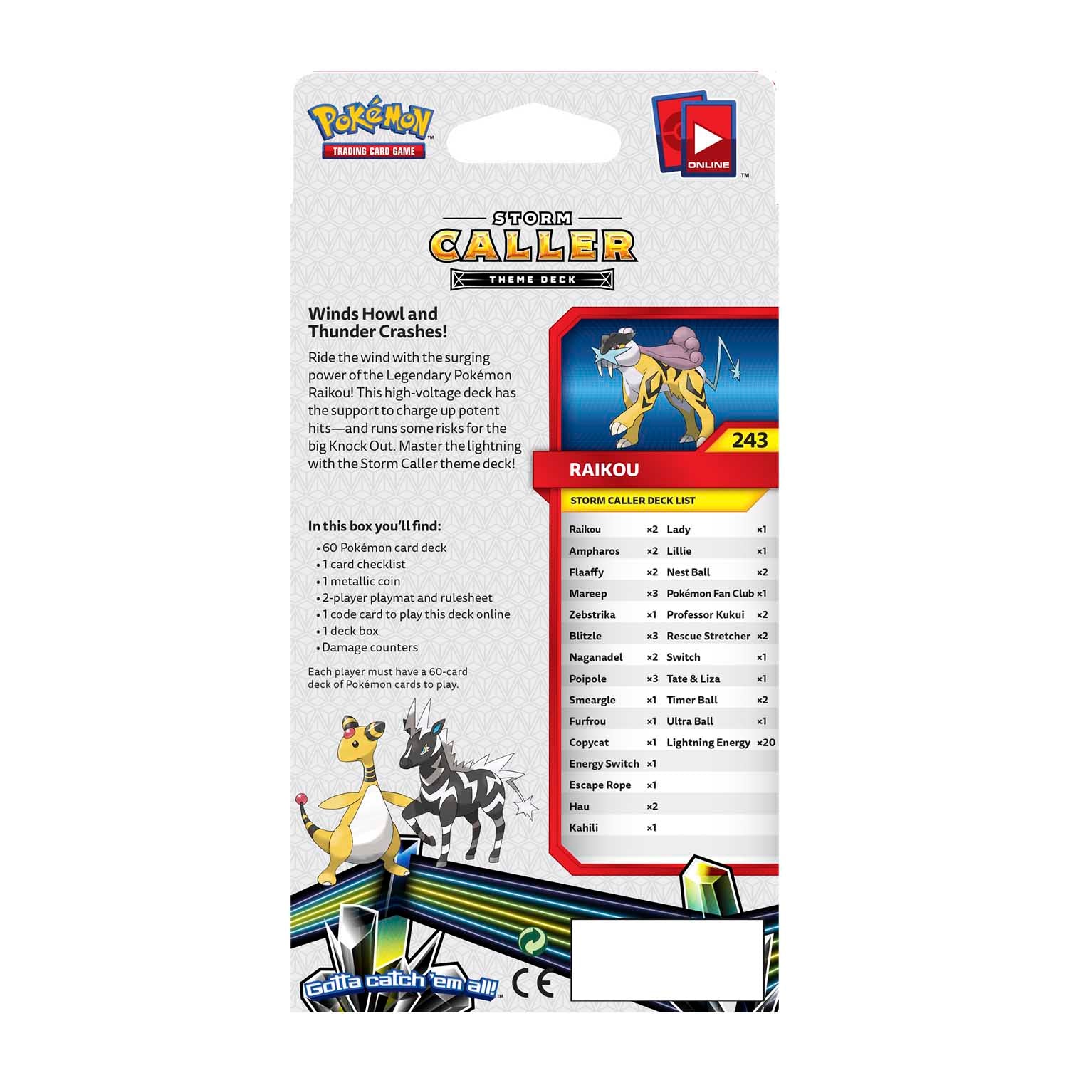 Sun & Moon: Lost Thunder - Theme Deck (Storm Caller) | Galaxy Games LLC