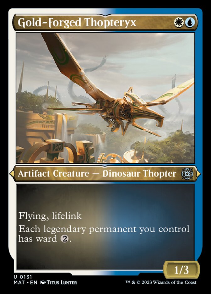 Gold-Forged Thopteryx (Foil Etched) [March of the Machine: The Aftermath] | Galaxy Games LLC