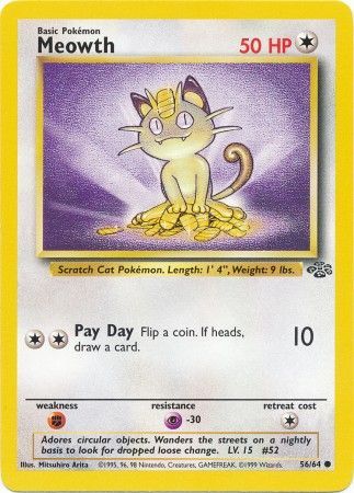 Meowth (56/64) [Jungle Unlimited] | Galaxy Games LLC