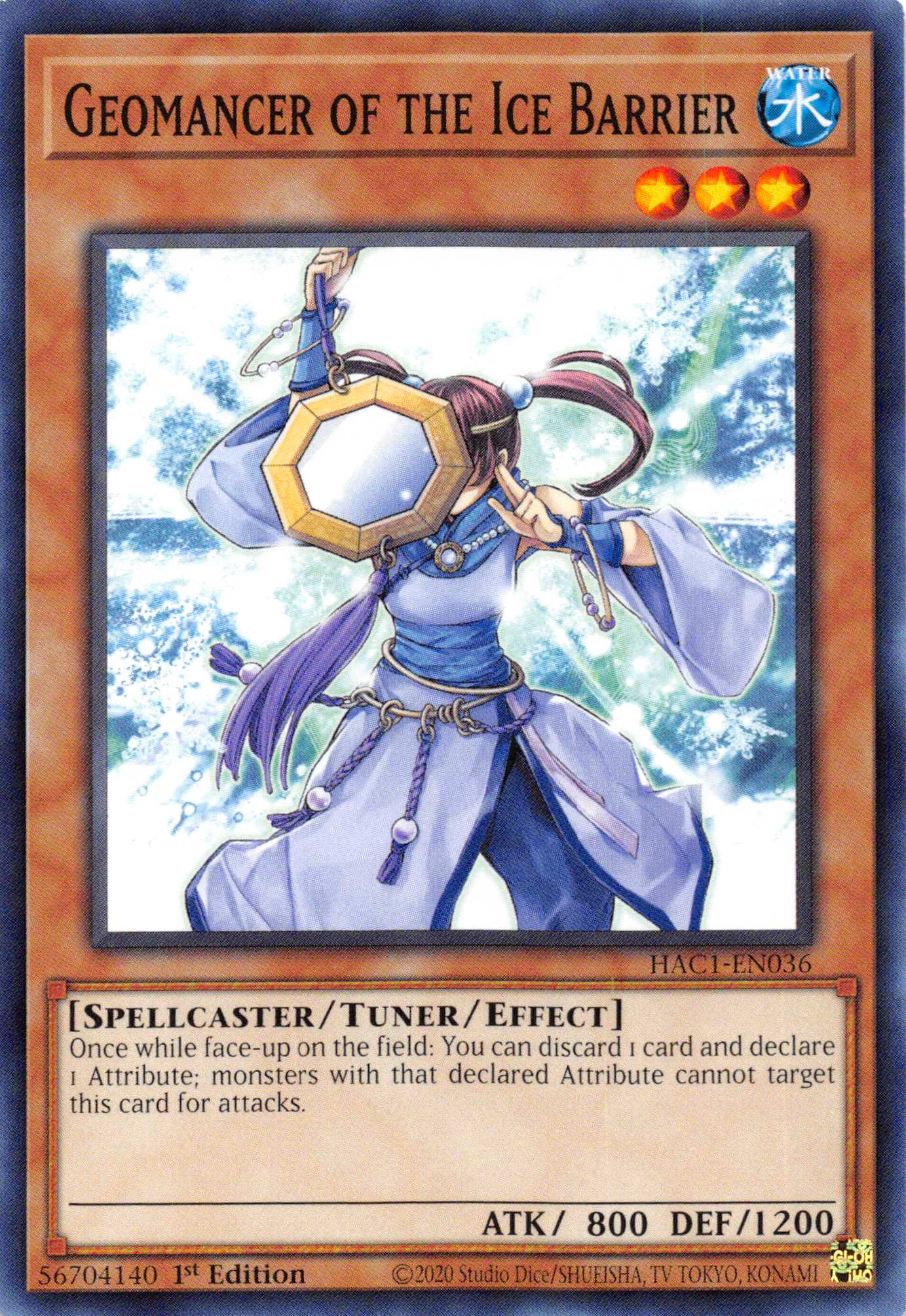 Geomancer of the Ice Barrier (Duel Terminal) [HAC1-EN036] Parallel Rare | Galaxy Games LLC