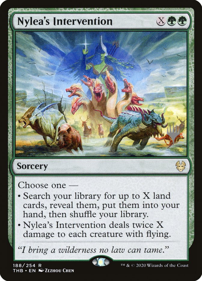 Nylea's Intervention (Promo Pack) [Theros Beyond Death Promos] | Galaxy Games LLC