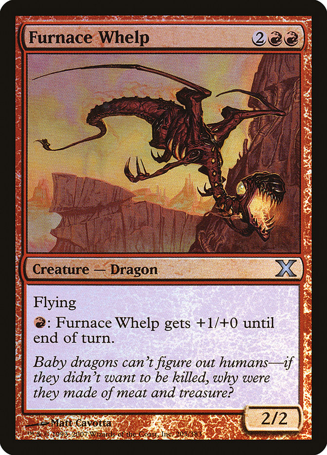 Furnace Whelp (Premium Foil) [Tenth Edition] | Galaxy Games LLC