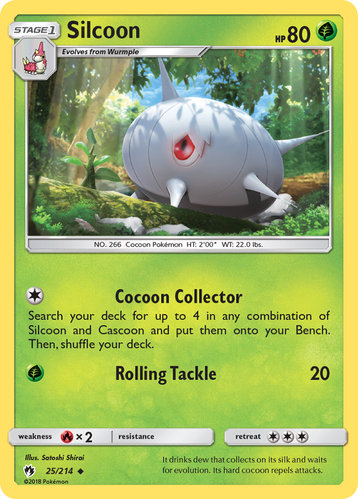 Silcoon (25/214) [Sun & Moon: Lost Thunder] | Galaxy Games LLC