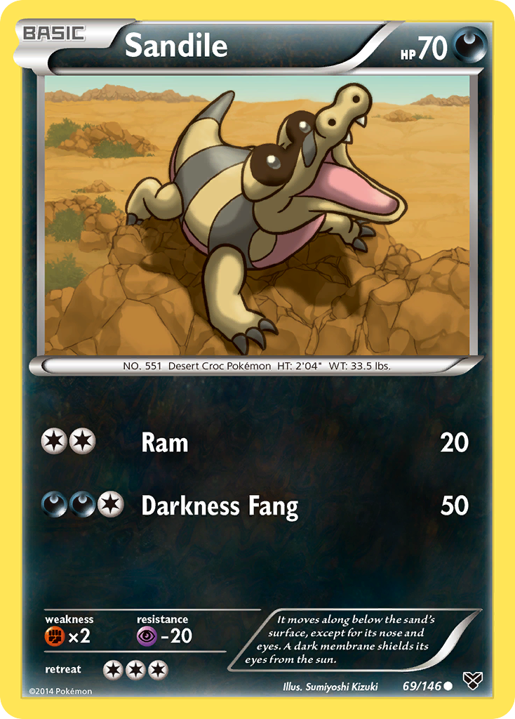 Sandile (69/146) [XY: Base Set] | Galaxy Games LLC