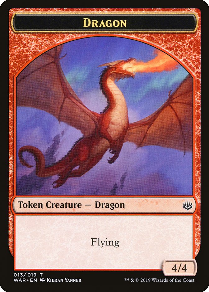 Dragon Token [War of the Spark Tokens] | Galaxy Games LLC