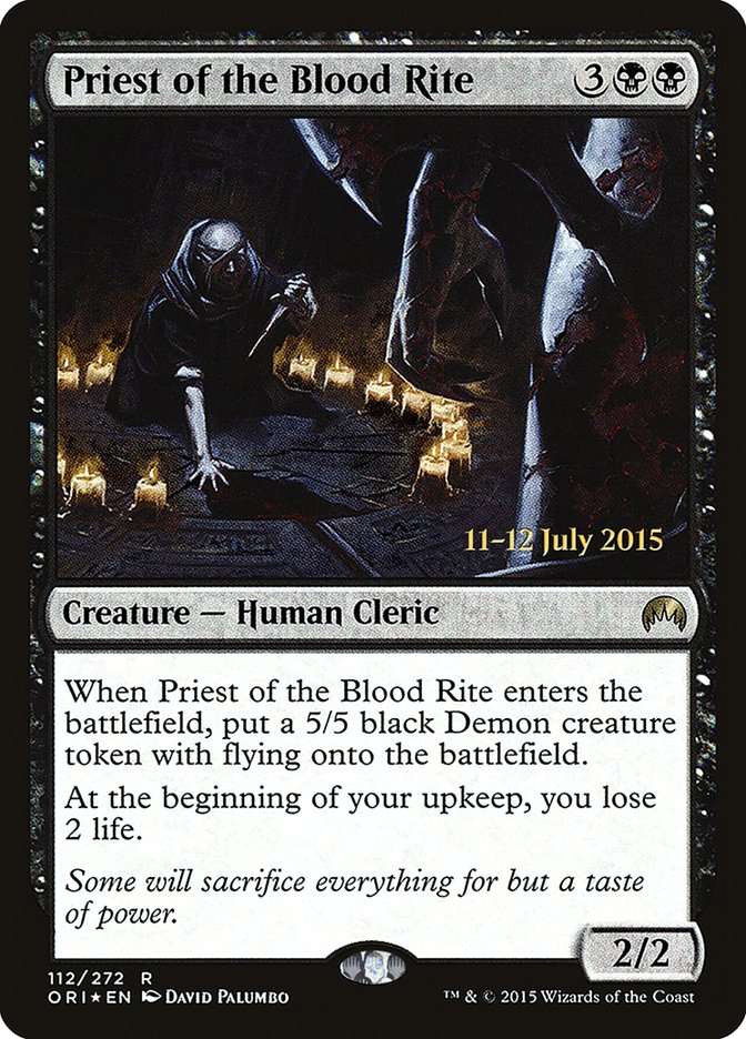 Priest of the Blood Rite [Magic Origins Prerelease Promos] | Galaxy Games LLC