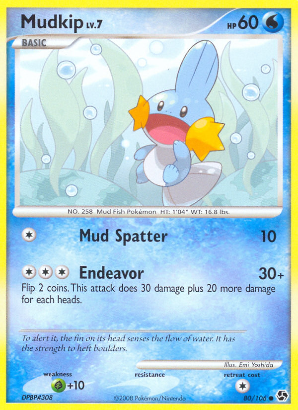 Mudkip (80/106) [Diamond & Pearl: Great Encounters] | Galaxy Games LLC