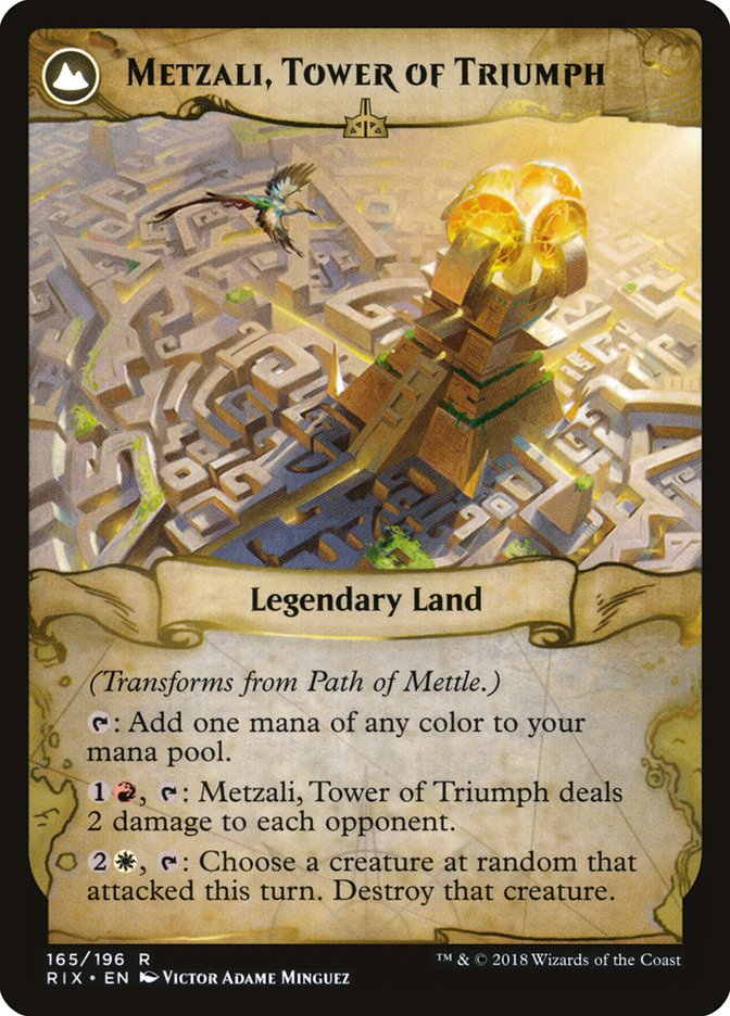 Path of Mettle // Metzali, Tower of Triumph [Rivals of Ixalan] | Galaxy Games LLC