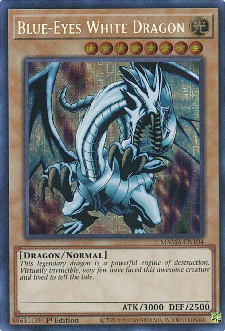 Blue-Eyes White Dragon [MAMA-EN104] Ultra Pharaoh's Rare | Galaxy Games LLC