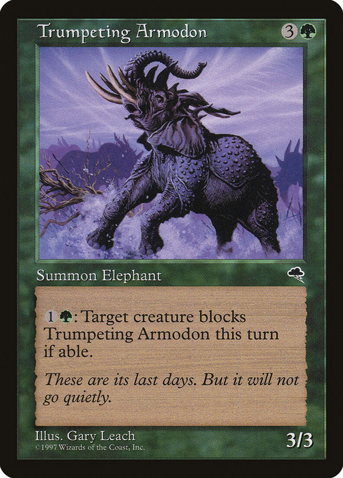 Trumpeting Armodon [Tempest] | Galaxy Games LLC