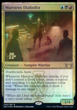 Maestros Diabolist [Streets of New Capenna Prerelease Promos] | Galaxy Games LLC