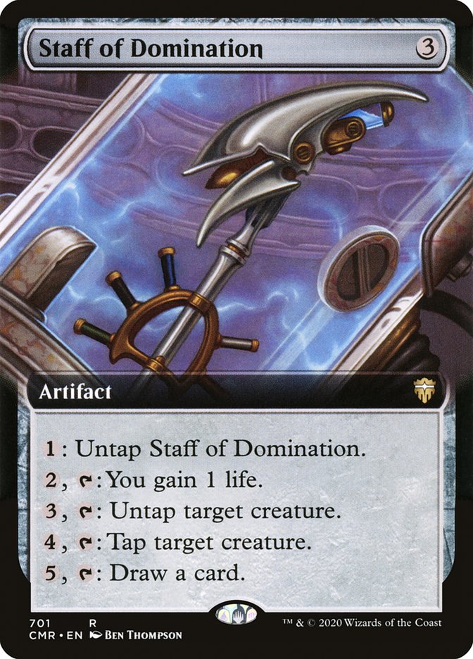 Staff of Domination (Extended Art) [Commander Legends] | Galaxy Games LLC