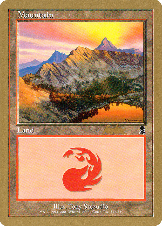 Mountain (bk346) (Brian Kibler) [World Championship Decks 2002] | Galaxy Games LLC
