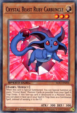 Crystal Beast Ruby Carbuncle [SGX1-ENF04] Common | Galaxy Games LLC