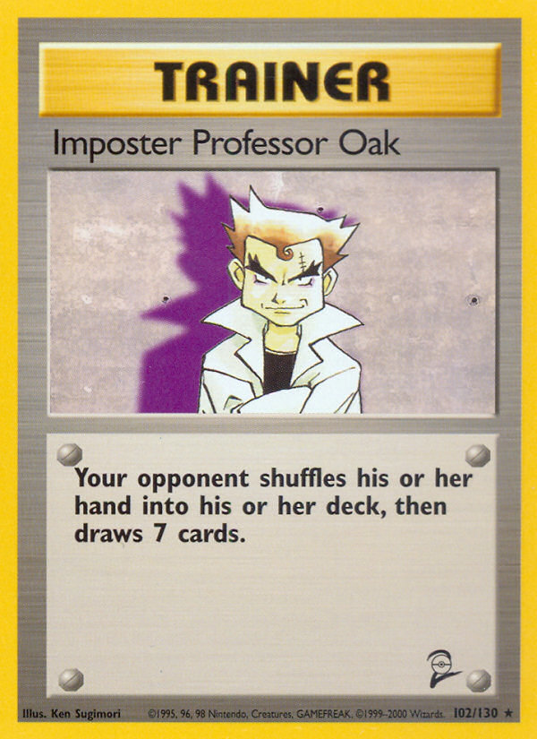 Imposter Professor Oak (102/130) [Base Set 2] | Galaxy Games LLC