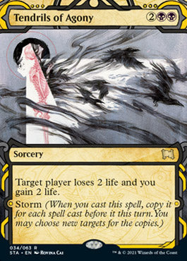 Tendrils of Agony (Foil Etched) [Strixhaven: School of Mages Mystical Archive] | Galaxy Games LLC