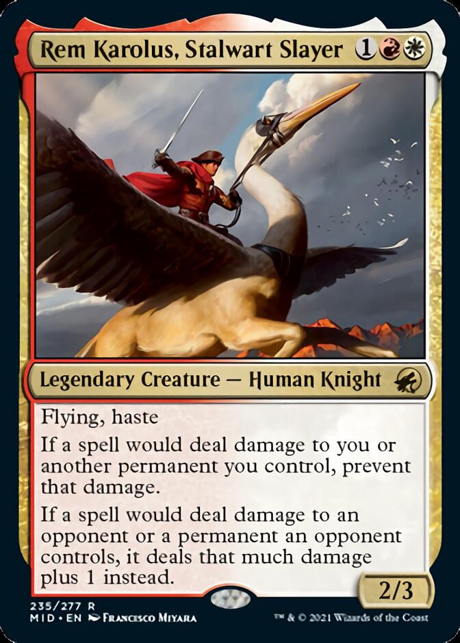 Rem Karolus, Stalwart Slayer [Innistrad: Midnight Hunt] | Galaxy Games LLC