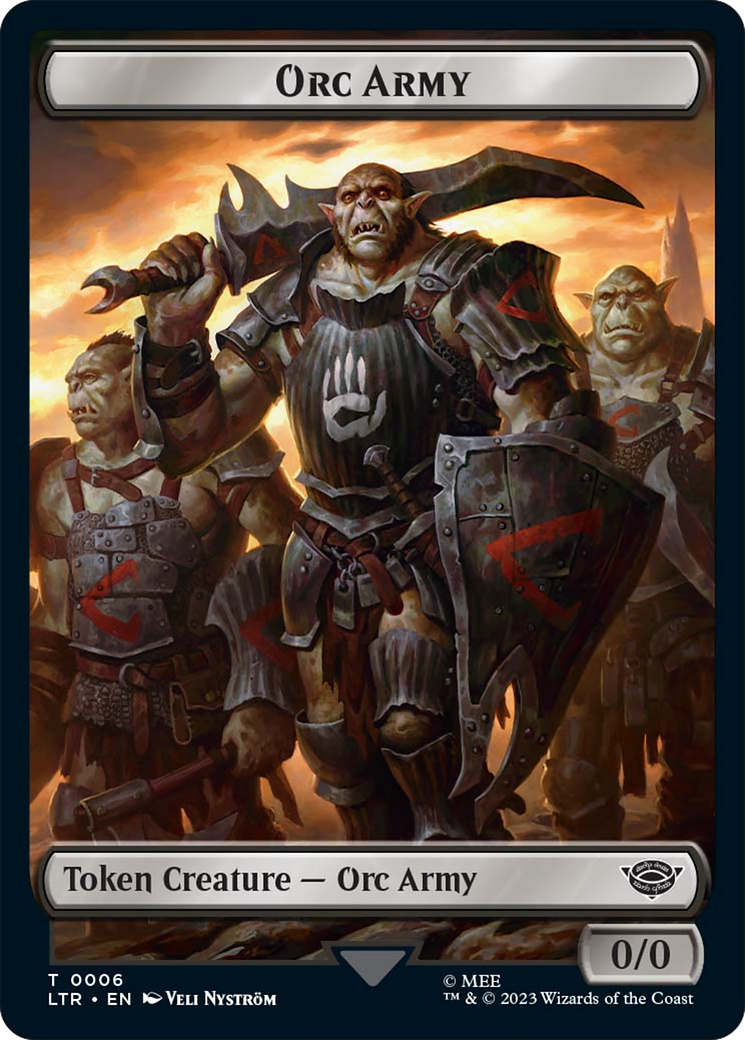 Food (09) // Orc Army (06) Double-Sided Token [The Lord of the Rings: Tales of Middle-Earth Tokens] | Galaxy Games LLC