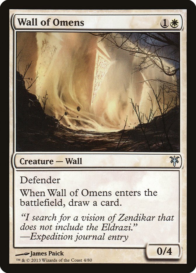 Wall of Omens [Duel Decks: Sorin vs. Tibalt] | Galaxy Games LLC