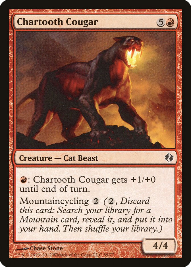 Chartooth Cougar [Duel Decks: Venser vs. Koth] | Galaxy Games LLC