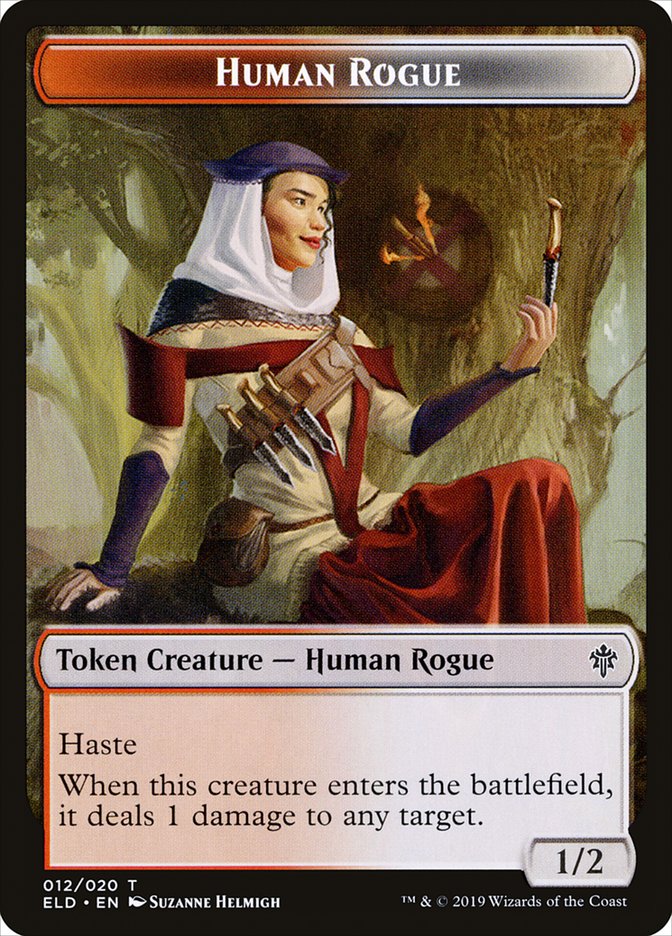 Human Rogue Token [Throne of Eldraine Tokens] | Galaxy Games LLC