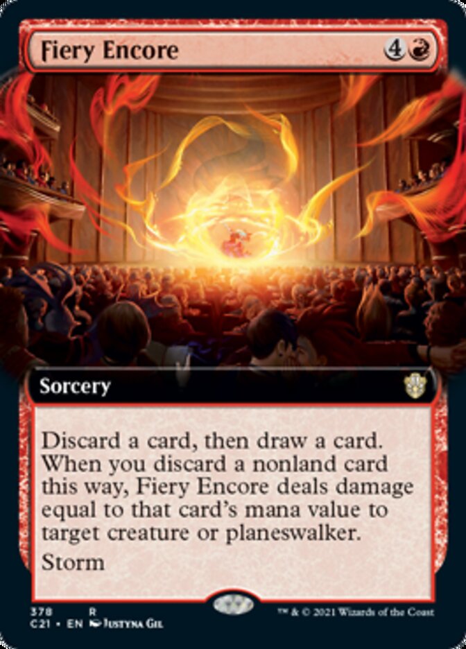 Fiery Encore (Extended Art) [Commander 2021] | Galaxy Games LLC