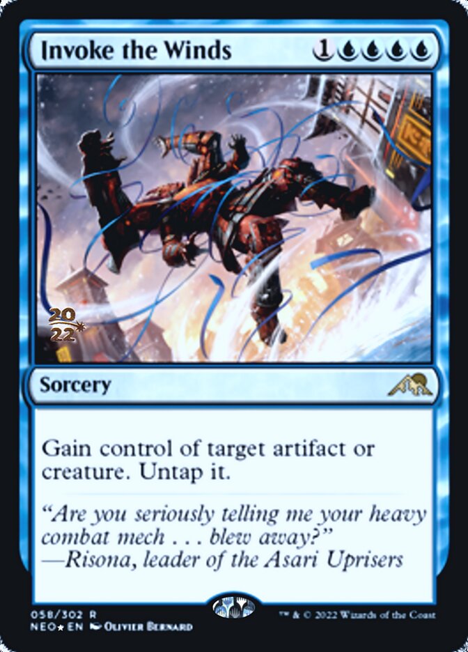 Invoke the Winds [Kamigawa: Neon Dynasty Prerelease Promos] | Galaxy Games LLC