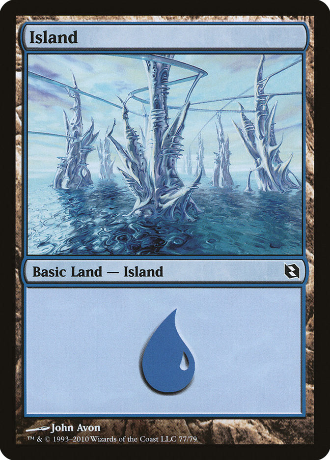 Island (77) [Duel Decks: Elspeth vs. Tezzeret] | Galaxy Games LLC