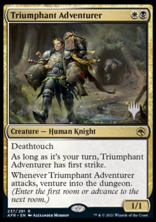 Triumphant Adventurer (Promo Pack) [Dungeons & Dragons: Adventures in the Forgotten Realms Promos] | Galaxy Games LLC