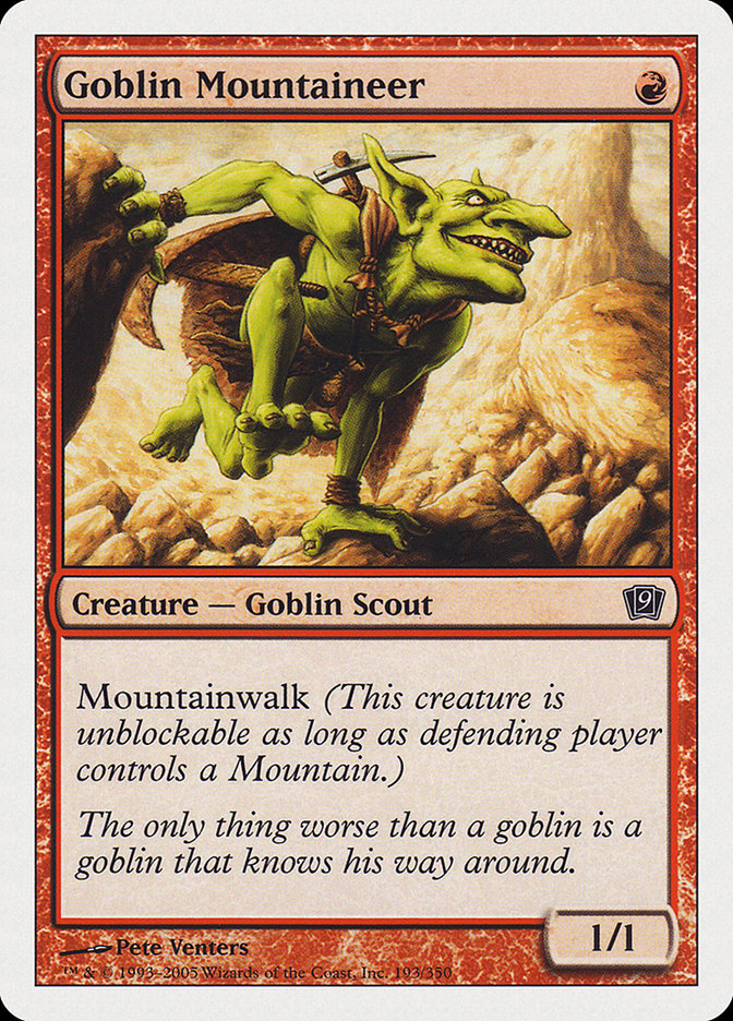 Goblin Mountaineer [Ninth Edition] | Galaxy Games LLC