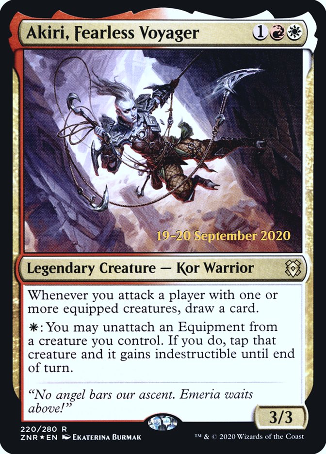 Akiri, Fearless Voyager [Zendikar Rising Prerelease Promos] | Galaxy Games LLC