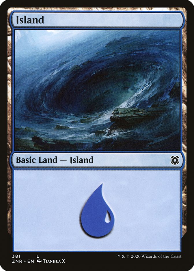 Island (381) [Zendikar Rising] | Galaxy Games LLC