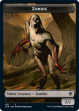 Zombie // Zombie Army Double-Sided Token [Starter Commander Decks] | Galaxy Games LLC