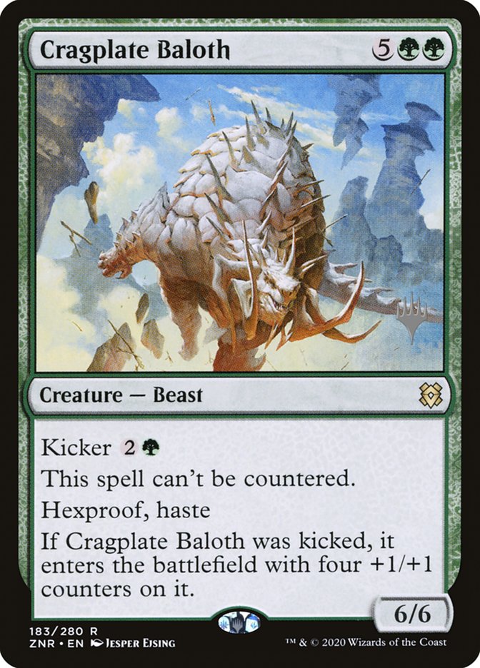 Cragplate Baloth (Promo Pack) [Zendikar Rising Promos] | Galaxy Games LLC