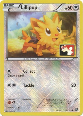 Lillipup (81/114) (League Promo) [Black & White: Base Set] | Galaxy Games LLC