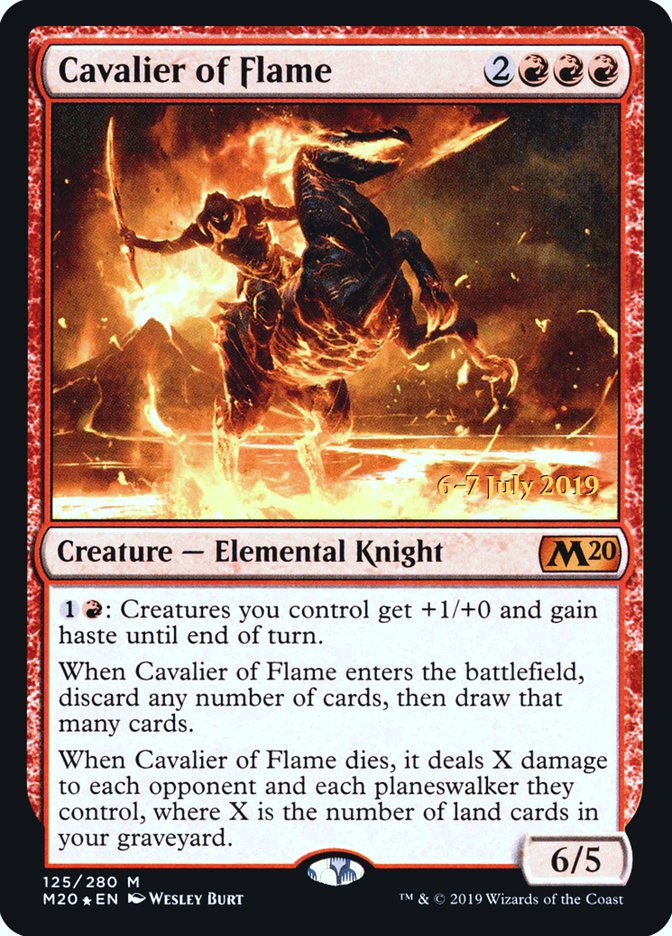 Cavalier of Flame [Core Set 2020 Prerelease Promos] | Galaxy Games LLC