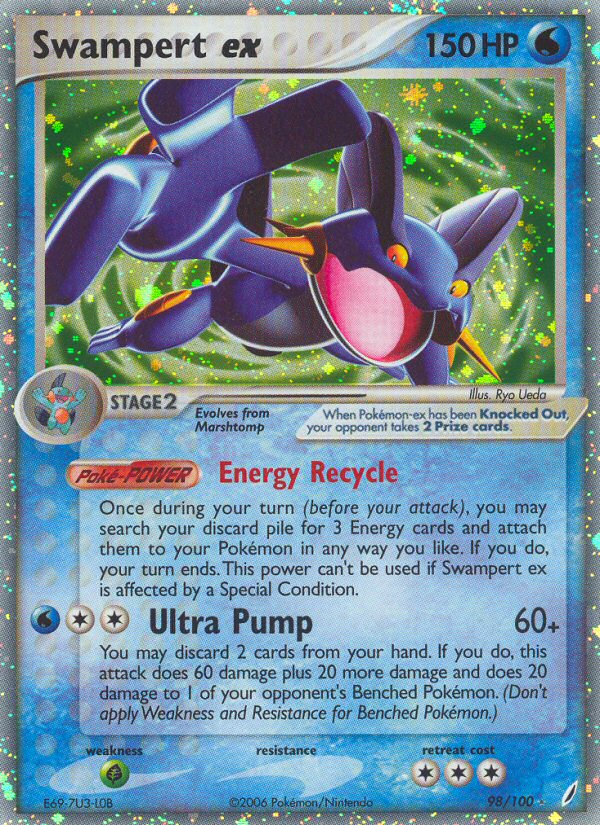 Swampert ex (98/100) [EX: Crystal Guardians] | Galaxy Games LLC