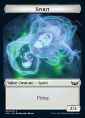 Devil // Spirit Double-sided Token [Streets of New Capenna Tokens] | Galaxy Games LLC