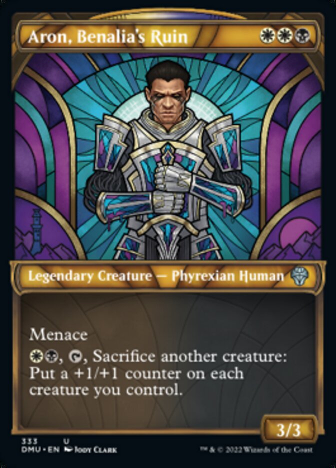 Aron, Benalia's Ruin (Showcase Textured) [Dominaria United] | Galaxy Games LLC