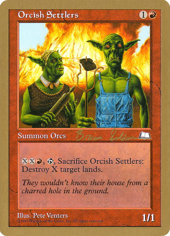 Orcish Settlers (Brian Selden) [World Championship Decks 1998] | Galaxy Games LLC