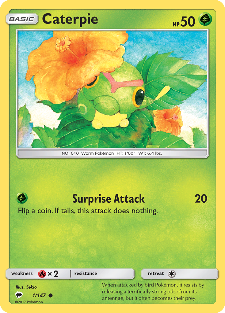 Caterpie (1/147) [Sun & Moon: Burning Shadows] | Galaxy Games LLC